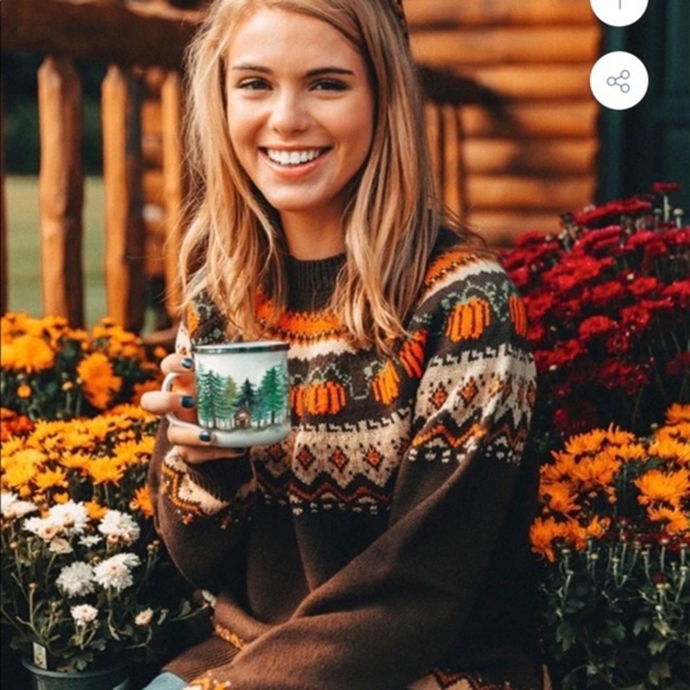 KJP Kiel James Patrick Cozy Pumpkin Sweat NWT